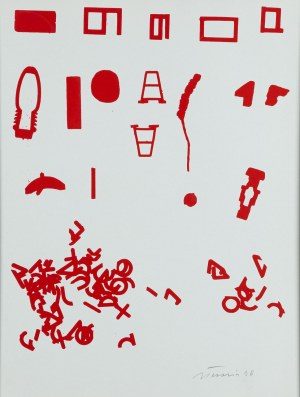 Jan Tarasin (1926 Kalisz - 2009 Warszawa), Bez tytułu, 1990