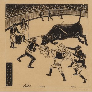 Andrzej Wróblewski (1927 Vilnius - 1957 Tatra Mountains), Corrida de toros, 1945