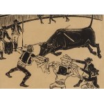 Andrzej Wróblewski (1927 Vilnius - 1957 Tatra Mountains), Corrida de toros, 1945