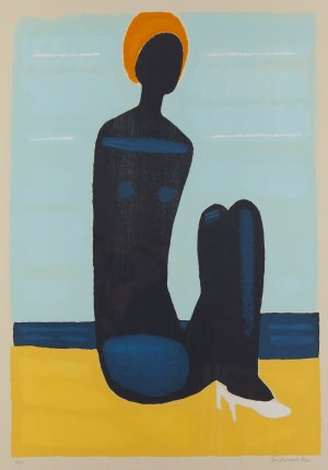 Jerzy Nowosielski (1923 Kraków - 2011 Kraków), Akt na plaży, 1998
