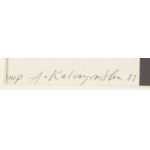 Alina Kalczynska-Scheiwiller (b. 1936, Mszana Dolna), Illustration to a poem by Czeslaw Milosz, 1981