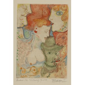 Leszek Rózga (1924 Zgierz - 2015 Łódź), Buduar (dopo Tul. Lautrec), 2005