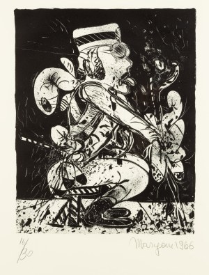 Pinchas Burstein \ Maryan (1927 Nowy Sącz - 1977 Nowy Jork), Bez tytułu, 1966