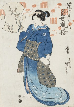 Utagawa Kunisada (1786-1865), Gejsza, przed 1846