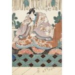 Utagawa Kunisada (1786-1865), Siedzący samuraj, przed 1845