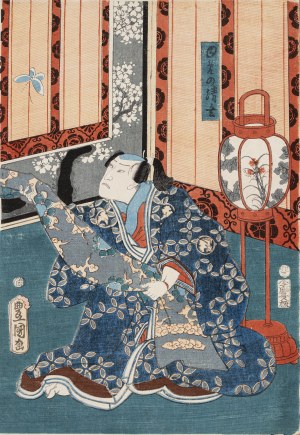 Utagawa Kunisada (1786-1865), Przed motylem, 1855