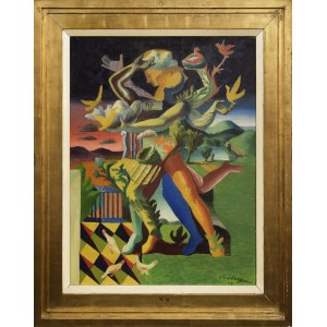 Zygmunt DOBRZYCKI (1896-1970), Apollo a Dafné, 1948