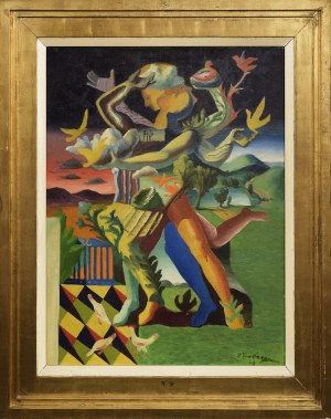 Zygmunt DOBRZYCKI (1896-1970), Apollo i Dafne, 1948