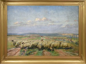 Kazimierz LASOCKI (1871-1952), Owce na pastwisku, 1936