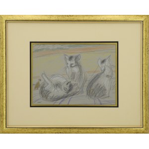 Wojciech WEISS (1875-1950), Cats three