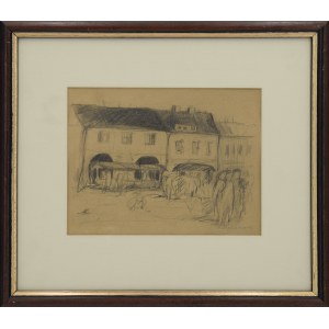 Artur MARKOWICZ (1872-1934), Targ w miasteczku