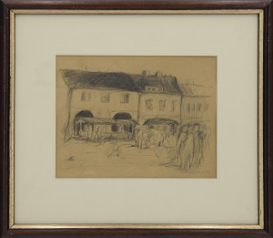 Artur MARKOWICZ (1872-1934), Targ w miasteczku