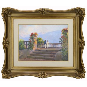 Bronisława RYCHTER-JANOWSKA (1868-1953), Sulla terrazza panoramica