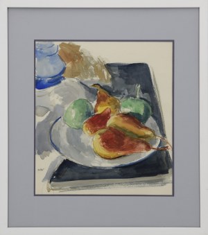 Wojciech WEISS (1875-1950), Martwa natura z gruszkami, 1935