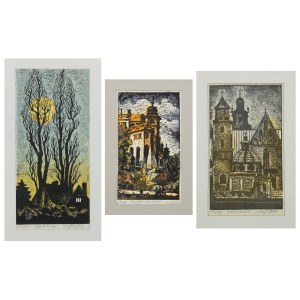 Zygmunt ACEDAŃSKI (1909-1991), Ensemble de 3 gravures - Cracovie