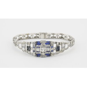 Bracelet with sapphires