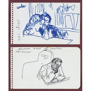 Józef Czapski, PARA AT THE TABLE, READING