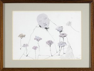 Stasys Eidrigevičius, POSTAĆ Z KWIATAMI, 1991
