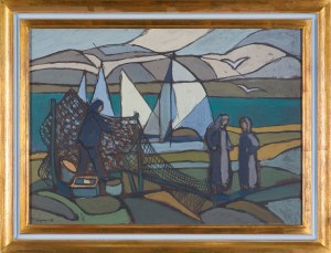 Fryderyk Antoni Hayder, RYBACY PRZY SIECIACH, 1967