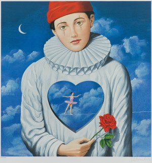 Rafał Olbiński, ZAKOCHANY PIERROT, 2001