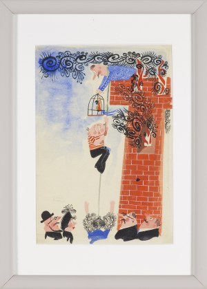 Mirosław Pokora, POŻAR NA WIEŻY TOBIASZA, 1973