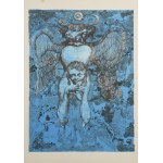 Jan LEBENSTEIN (1930-1999), Lebenstein et les siens - teka z ośmioma litografiami, 1972