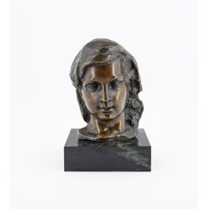 Stanislaw Stefan JACKOWSKI (1887-1951), Tadeusz LOPIEÑSKI (1898-1983) - foundryman, Bust of a woman, designed ca. 1937, later casting