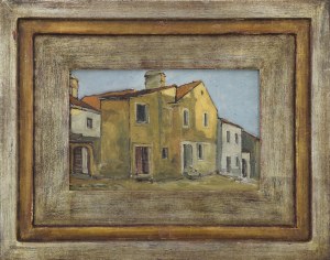 Anna HARLAND-ZAJĄCZKOWSKA (1883-1930), Pejzaż z architekturą, ok. 1922