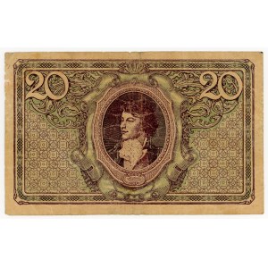 20 polnische Mark 1919, Serie IG