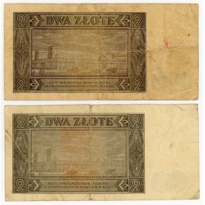 2 zlote 1948, R series, CK, set of 2 pieces.