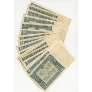 5 or 1930, séries diverses, ensemble de 17 pièces.