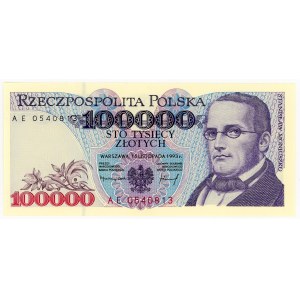 100,000 zloty 1993, AE series