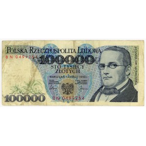 100.000 złotych 1990, seria BN