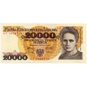 20.000 zloty 1989, serie AP