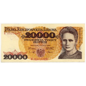 20,000 zloty 1989, series B