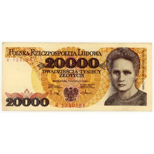 20,000 zloty 1989, series R