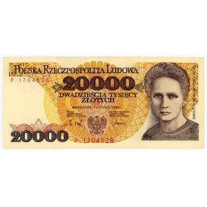 20,000 zloty 1989, series P