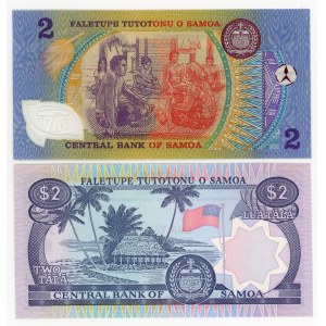 Samoa, 2 tala, various vintages, set of 2 bills