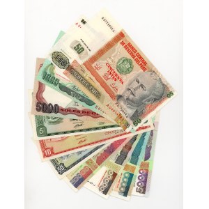 Peru 100 000, 50 000, 10 000, 5000, 1000, 500, 50, 10, 5 oro, sada 11 kusů