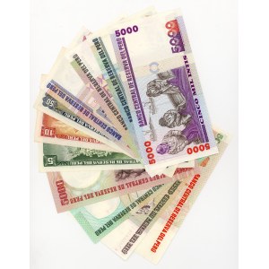 Peru 100 000, 50 000, 10 000, 5000, 1000, 500, 50, 10, 5 oro, sada 11 kusů