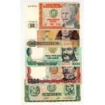 Peru 100 000, 50 000, 10 000, 5000, 1000, 500, 50, 10, 5 oro, sada 11 kusů
