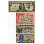 USA, 1 dollar, 25.10.5, military payment cents, set of 9 pieces