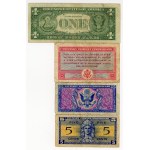 USA, 1 dollar, 25.10.5, military payment cents, set of 9 pieces
