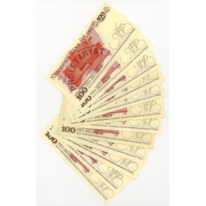 100 oro 1986, 1988, serie varie, set di 12 pezzi