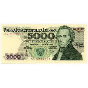 5,000 zloty 1982, AC series