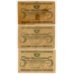 1,5 marks 1919, séries diverses, ensemble de 6 pièces