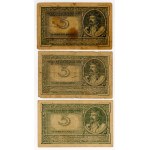 1,5 marks 1919, séries diverses, ensemble de 6 pièces