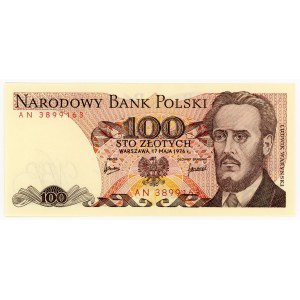 100 zloty 1976, série AN