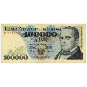 100 000 PLN 1990, séria N