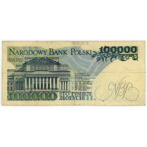 100,000 zloty 1990, series AY